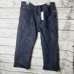 George Black Regular Fit Straight Leg Jeans Size 38X32